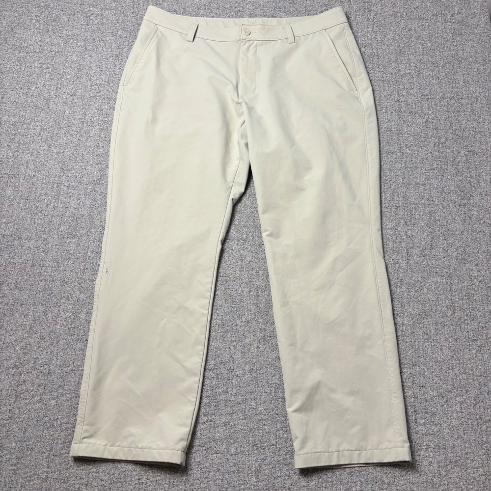 Under Armour Pants Mens 38 Performance Golf Chino Beige Stretch